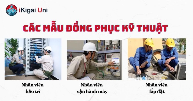 Áo kỹ thuật cao cấp, bền bỉ cho kỹ sư, kỹ thuật viên Mẫu áo cho nhóm kỹ thuật viên làm việc trong môi trường sản xuất