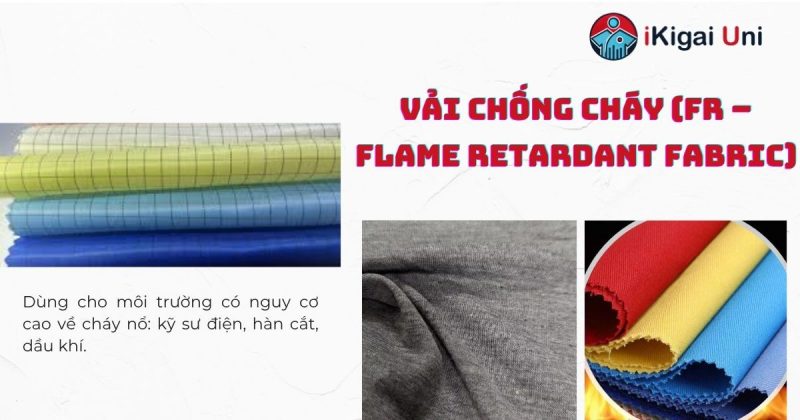 Áo kỹ thuật cao cấp, bền bỉ cho kỹ sư, kỹ thuật viên Vải chống cháy (FR – Flame Retardant Fabric) làm áo kỹ thuật