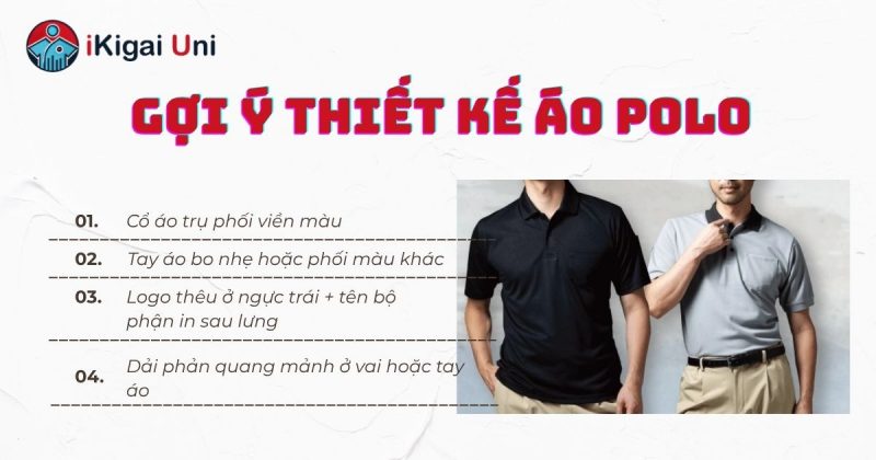 Đề xuất mẫu áo polo theo từng nhóm nhân viên