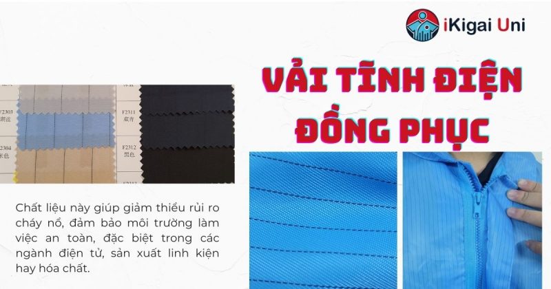 Vải tĩnh điện đồng phục bảo vệ người lao động trước những nguy cơ tiềm ẩn