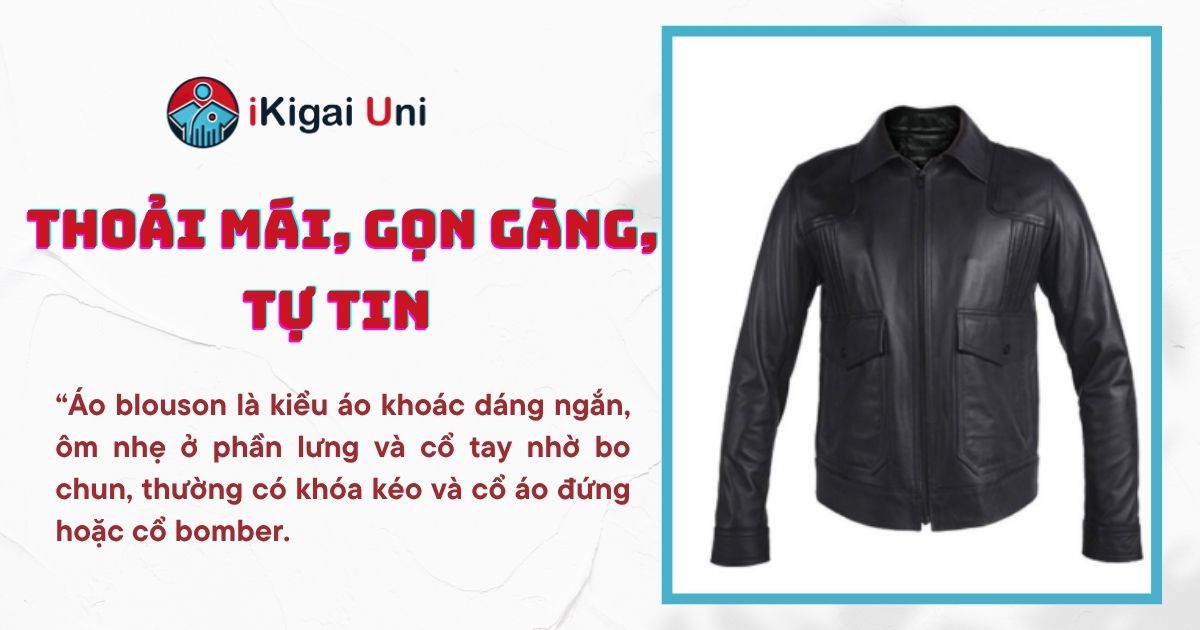 Kiểu dáng đặc trưng của áo blouson