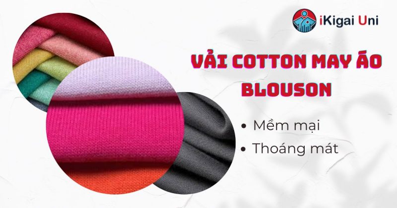 Vải áo blouson đồng phục: Chọn chất liệu phù hợp với nhu cầu Vải áo blouson đồng phục cotton êm ái, thông thoáng