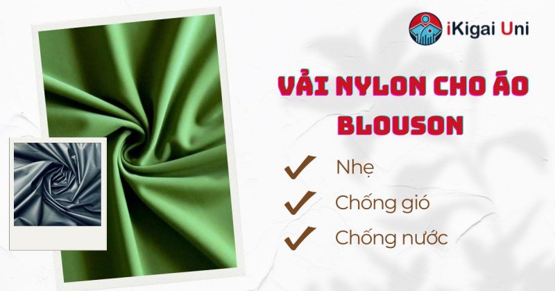 Vải áo blouson đồng phục: Chọn chất liệu phù hợp với nhu cầu Lợi ích của chất liệu nylon khi làm vải áo blouson đồng phục