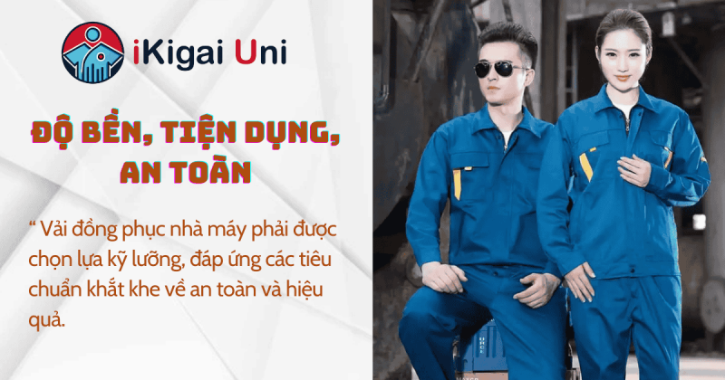 tiêu chí vải đồng phục nhà máy