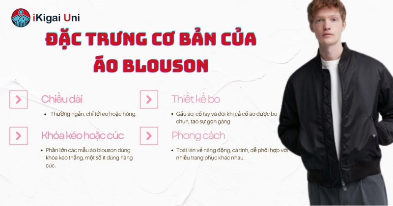 Áo blouson là gì? Nguồn gốc, đặc điểm và cách phân biệt Các yếu tố cơ bản của áo blouson là gì