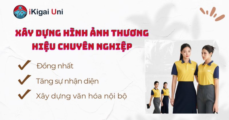 Đặt may áo polo đồng phục thể hiện hình ảnh thương hiệu bài bản