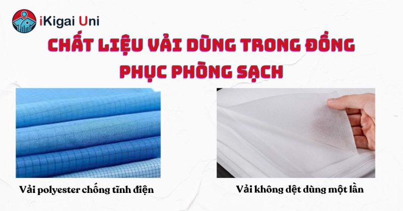 Đồng phục phòng sạch nâng chuẩn nhà máy thực phẩm, dược phẩm Vải thiết kế cho đồng phục phòng sạch