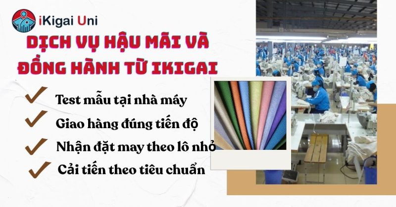 Đồng phục phòng sạch nâng chuẩn nhà máy thực phẩm, dược phẩm Dịch vụ hỗ trợ sau bán hàng và đồng hành từ Ikigai
