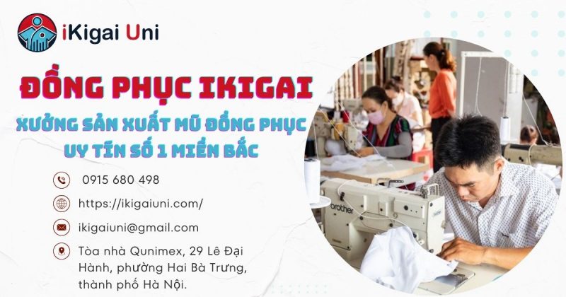 Đồng phục IKIGAI – xưởng may mũ đồng phục theo yêu cầu