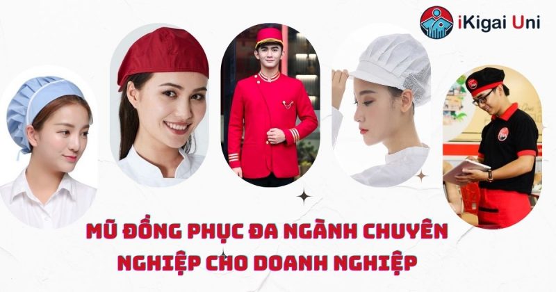 Mũ đồng phục trùm đầu chuyên dụng cho xưởng chế biến