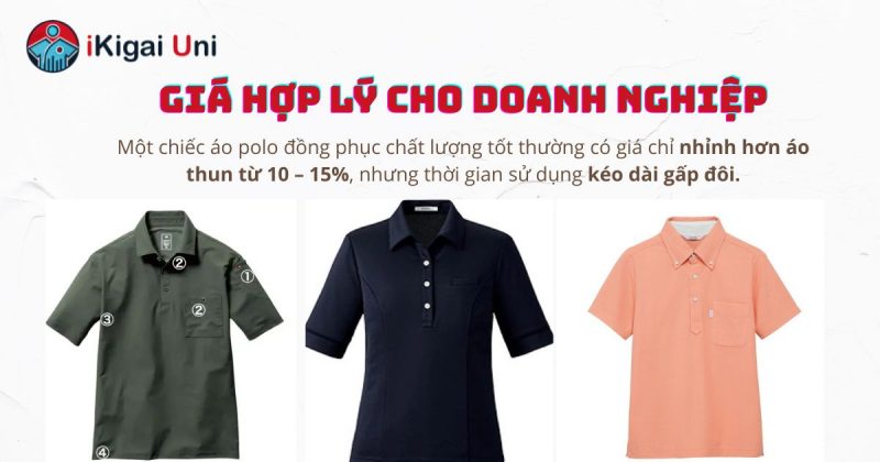 Áo polo xu hướng đồng phục hiện đại 2025 cho doanh nghiệp Áo polo xu hướng đồng phục có giá hợp lý