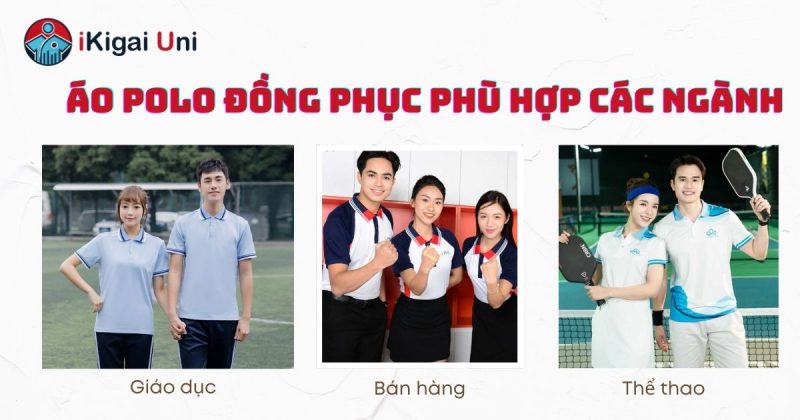 Áo polo xu hướng đồng phục hiện đại 2025 cho doanh nghiệp Áo polo xu hướng đồng phục các ngành