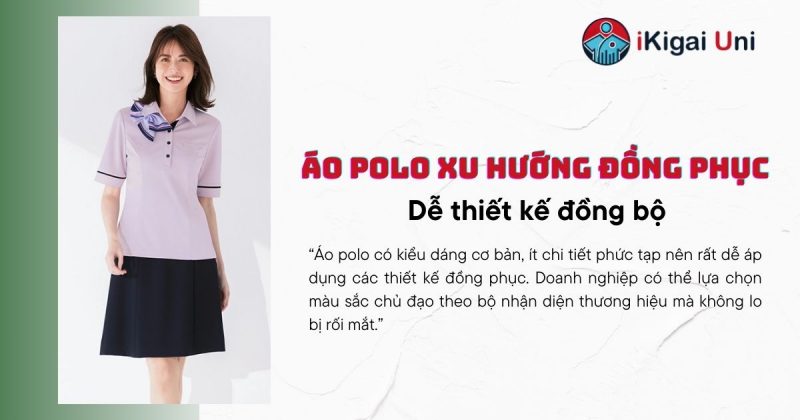 Áo polo xu hướng đồng phục dễ thiết kế đồng bộ