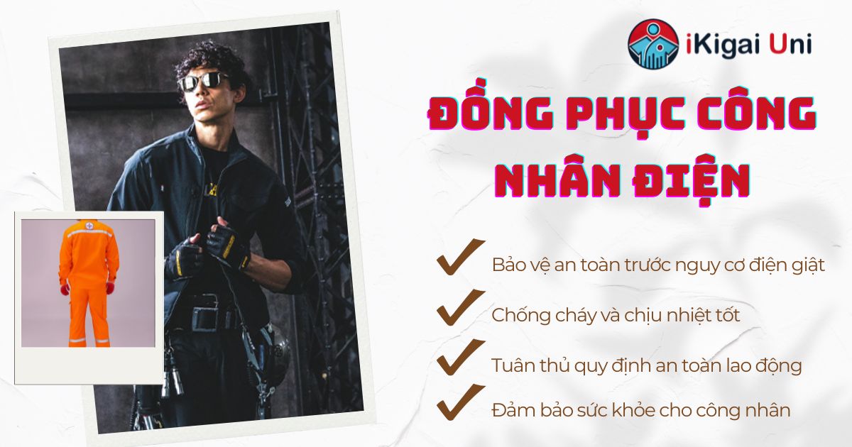 Vai trò then chốt đồng phục công nhân điện trong bảo vệ tính mạng