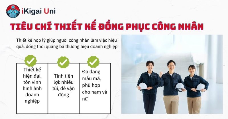 Nguyên tắc cơ bản trong thiết kế đồng phục công nhân