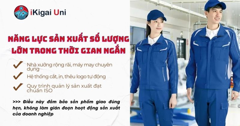May đồng phục công nhân chất lượng trong thời gian ngắn