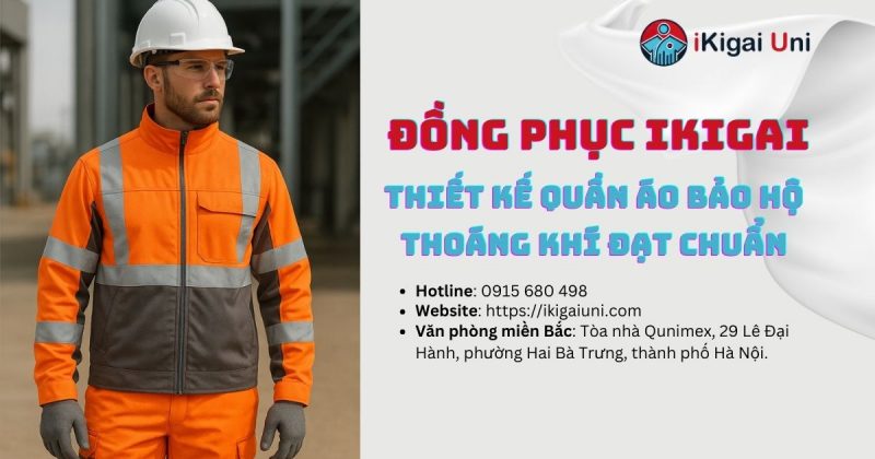Quần áo bảo hộ thoáng khí cho mùa hè, co giãn linh hoạt Ikigai sản xuất quần áo bảo hộ thoáng khí đạt chuẩn